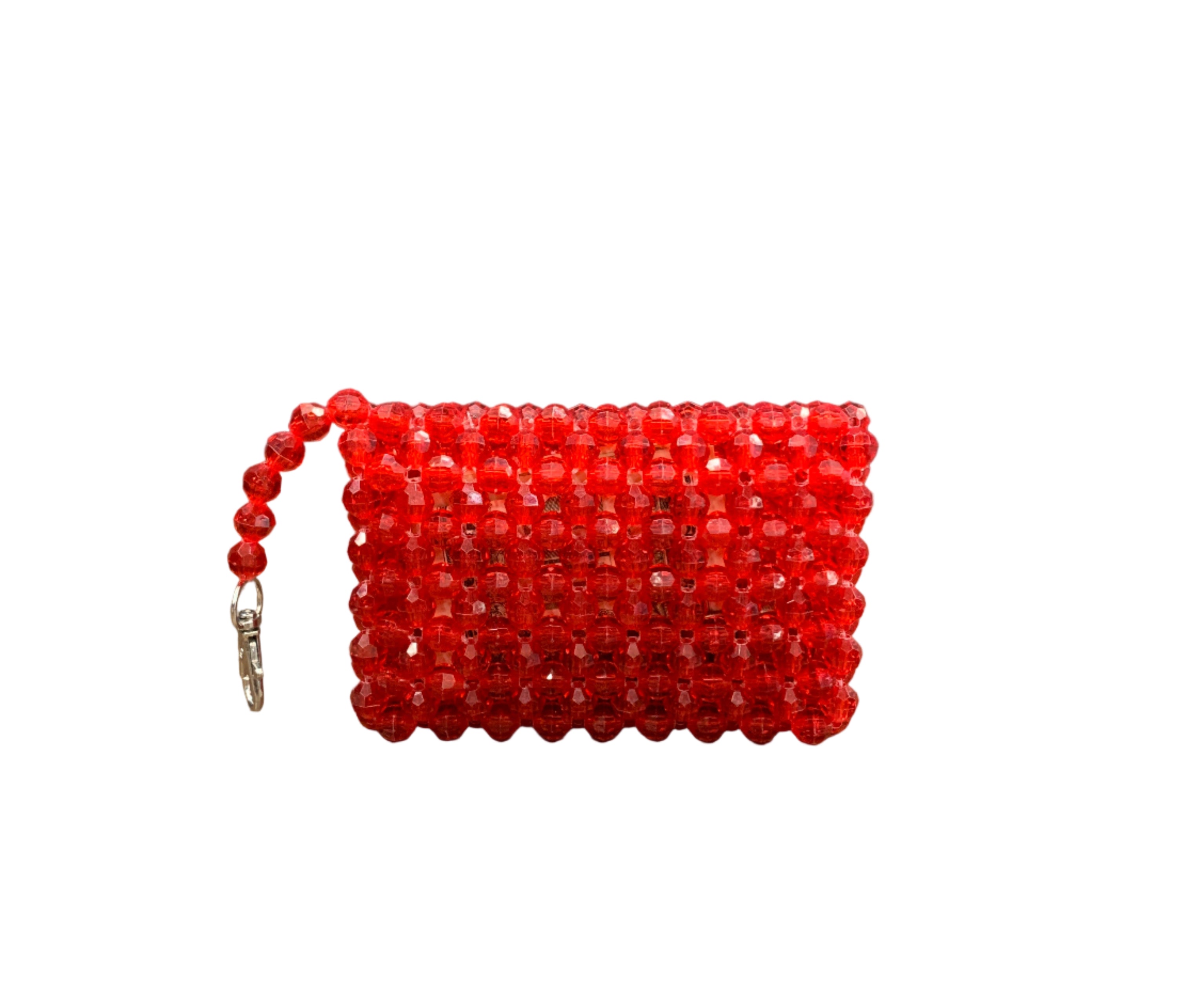 Handmade Red Beaded Wallet – Crystal Beaded wallet